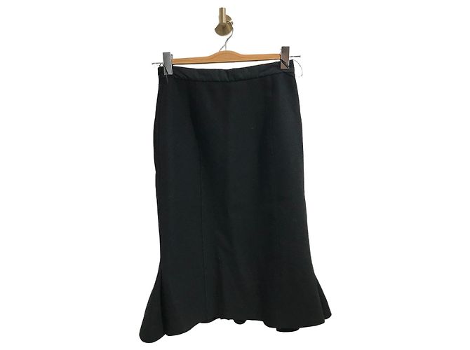 Louis Vuitton Rock schwarz T.38