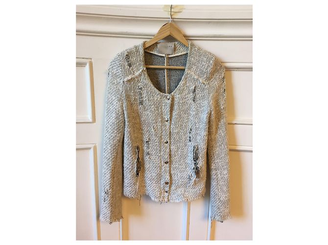 Iro Agnette jacket grey cotton size 1