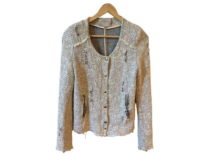 Iro Agnette jacket grey cotton size 1