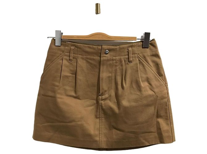 Apc Camel Cotton Skirt Size S