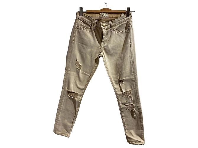 Current Elliott Jeans Current Elliot bege T.27