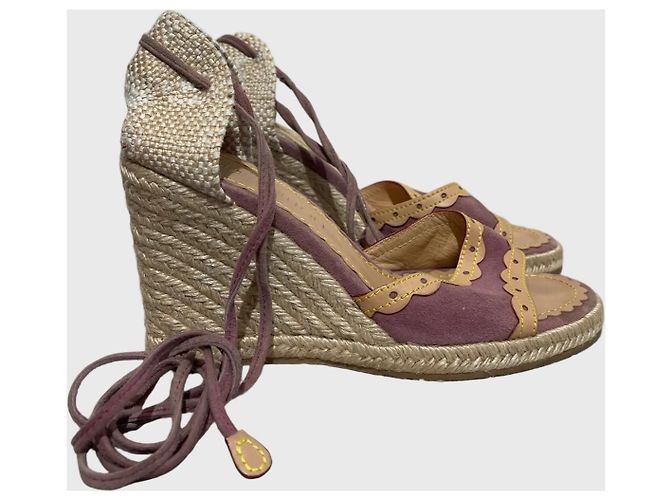 Sandali Louis Vuitton rosa T.37,5