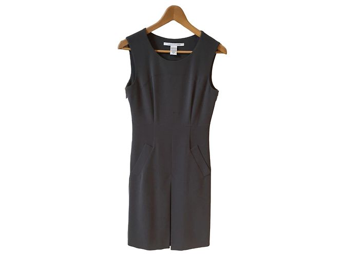 Vestido Diane Von Furstenberg gris T.2