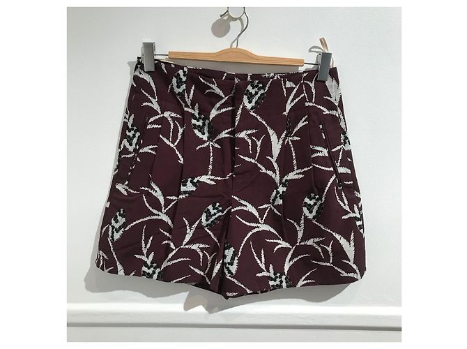 Bermuda Marni estampado T.36 Bordeaux