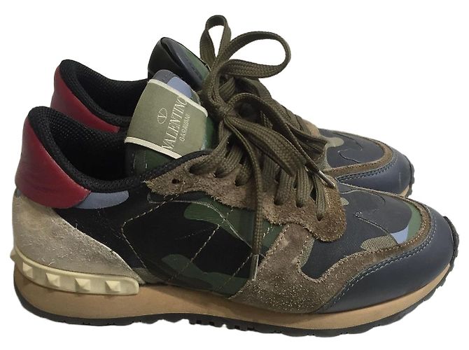 Valentino Garavani Baskets Valentino T.35,5 Kaki