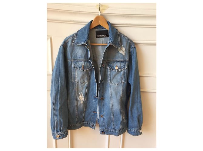 Jeansjacke Ermanno Scervino T.34 Blau