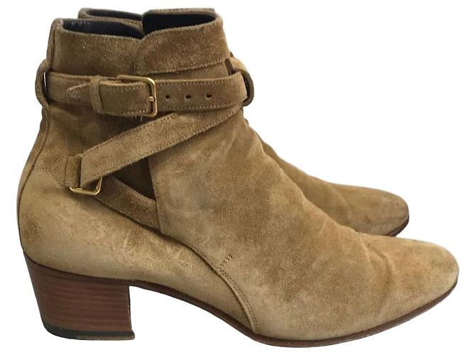 Autre Marque Boots Saint Laurent T.36,5 Camel