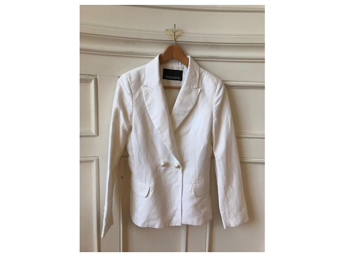 Chaqueta Ermanno Scervino blanca T.36 Blanco