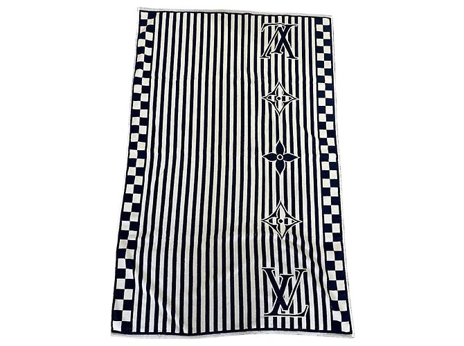 Hermès Serviette de plage Louis Vuitton Blue