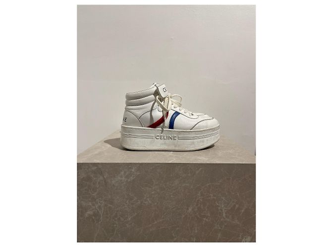 Céline Sneakers Celine Block bianche T.37 Bianco