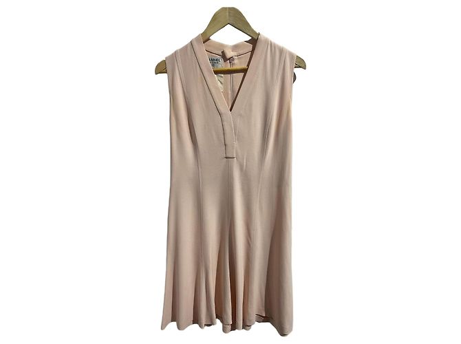 Robe Chanel rose T.42 Pink
