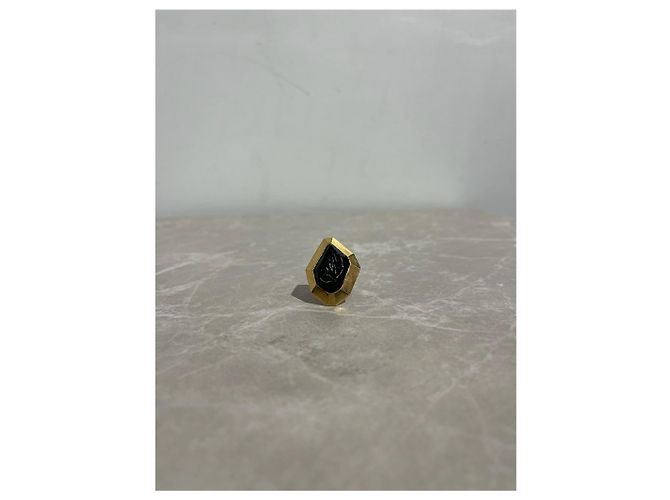Balmain gold plated geometric ring Golden