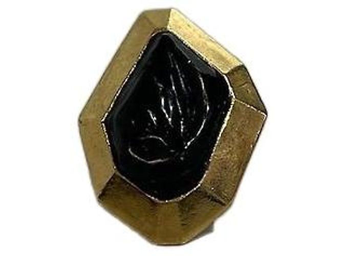 Anillo Balmain geométrico dorado