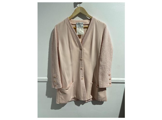 Chanel Jacke rosa T.42 Pink