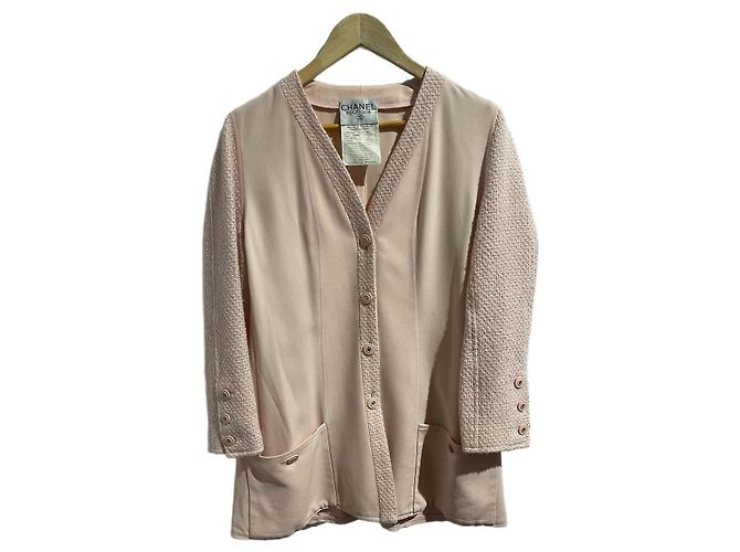 Veste Chanel rose T.42 Pink