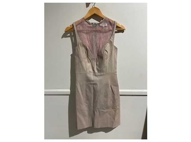 Jitrois Lammlederkleid Rosa Größe 36 Pink