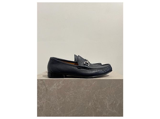 Mocassini Gucci blu T.42