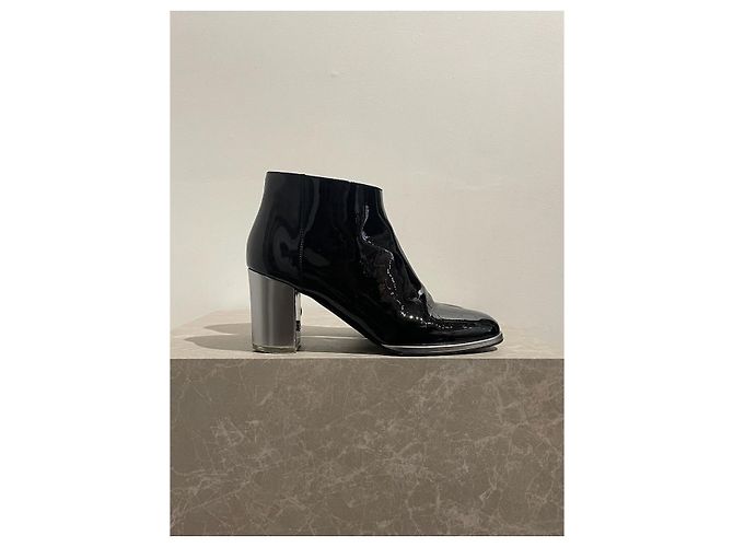 Botines Chanel negros T.37,5