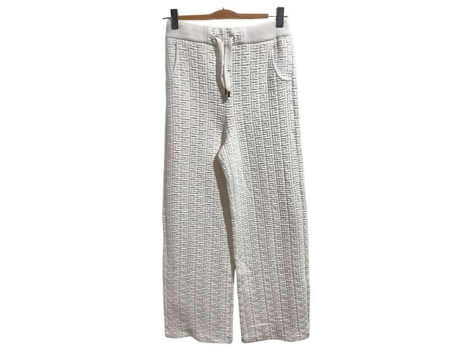 Pantalon Balmain blanc T.36 White