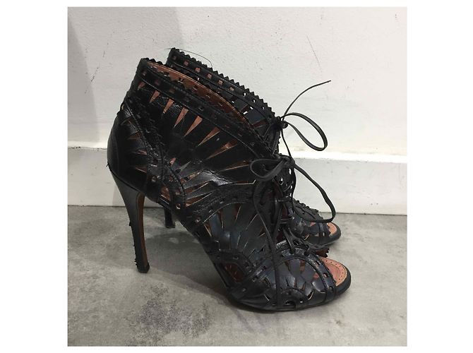 Alaïa Sandali Alaia neri T.38,5 Nero