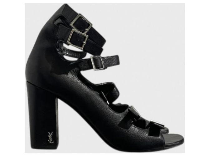 Autre Marque Sandali Saint Laurent neri T.40 Nero