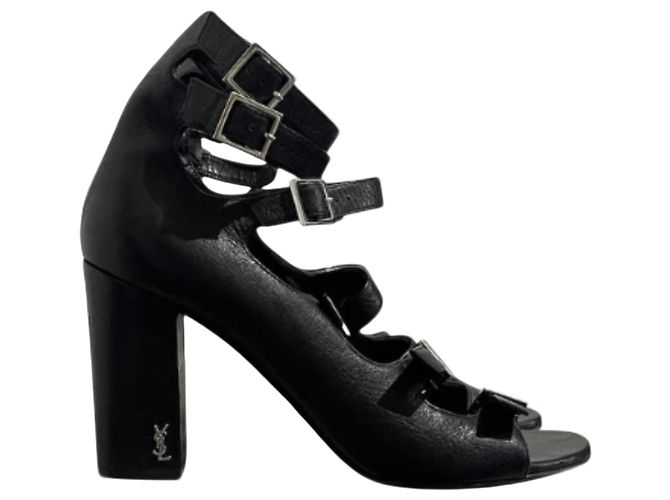 Autre Marque Saint Laurent Sandalen schwarz T.40