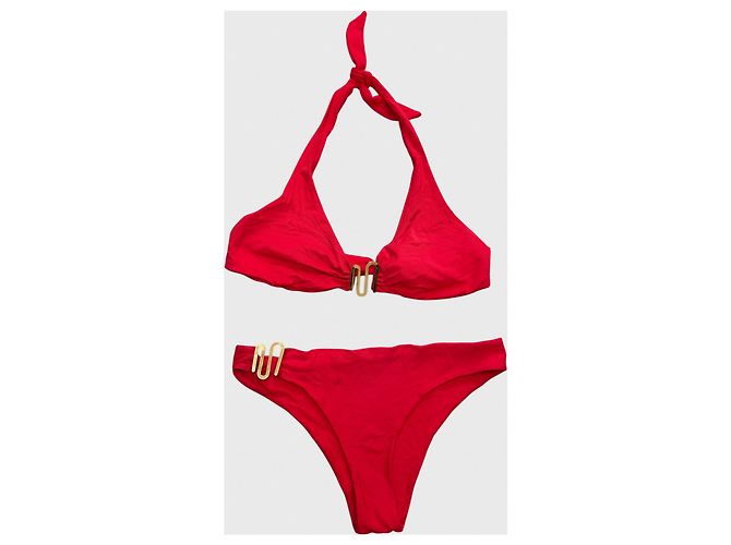 Autre Marque Bañador Caricoa rojo T.40 Roja