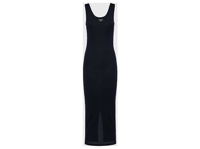 Vestido Prada azul marinho T.36