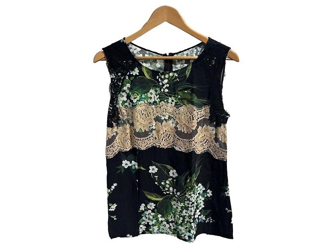 Top Dolce & Gabbana preto T.40