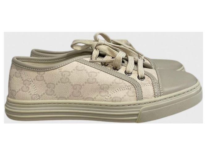 Baskets Gucci beiges T.36
