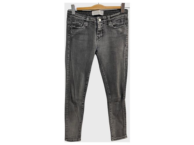 Jeans Slim Fit Iro Cinza de Algodão Tamanho 27