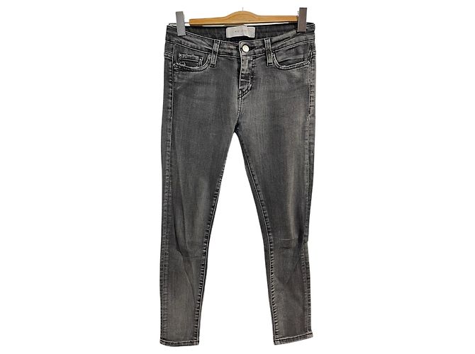 Iro Slim Fit Jeans Grey Cotton Size 27