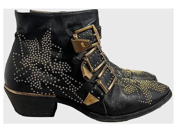 Botas Chloé Susanna T.36,5 Negro
