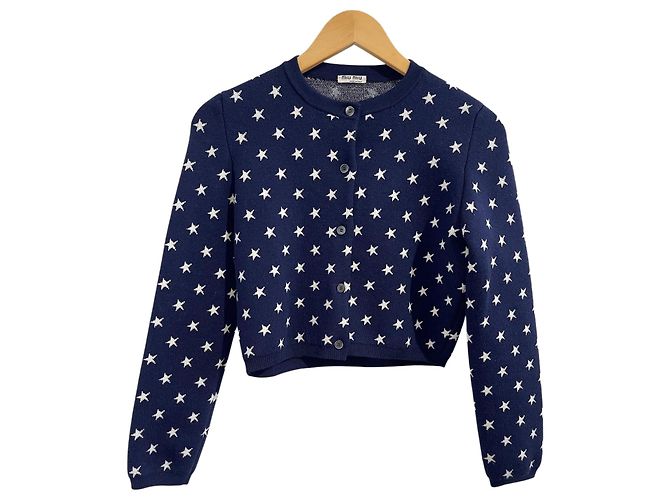 Miu Miu Cardigan blau T.38