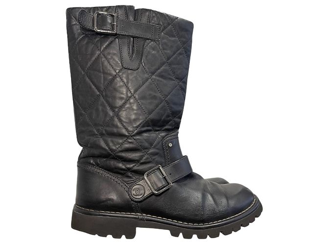 Bottes Chanel noires T.40 Black