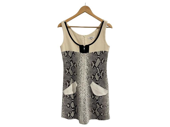 Vestido Carven python T.36 Beige