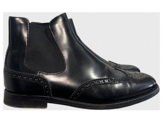 Botines Church's negros T.38,5