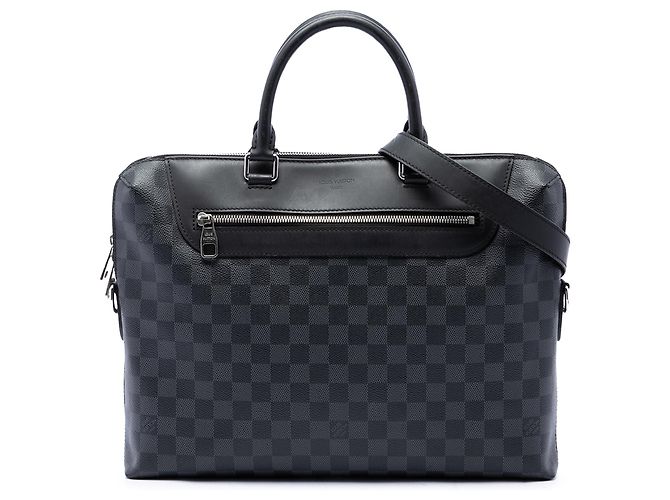 Borsa Business Louis Vuitton Damier Graphite Porte Documents Jour Nera Nero