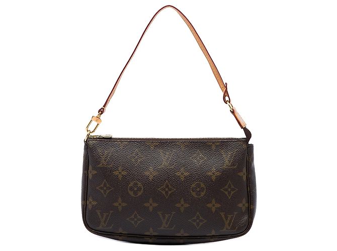 Sac à épaule Louis Vuitton Monogram Pochette Accessoires Marron