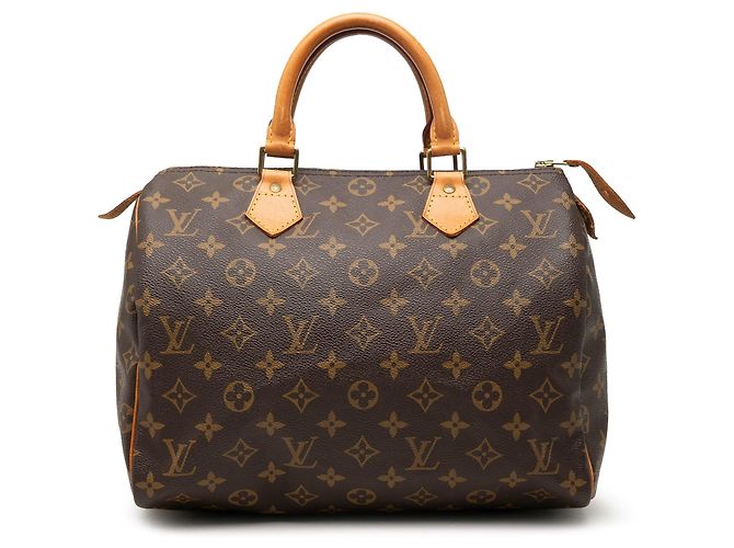 Borsa Boston Louis Vuitton Monogram Speedy 30 Marrone