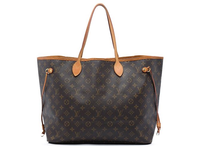 Borsa Tote Louis Vuitton Monogram Neverfull MM Marrone