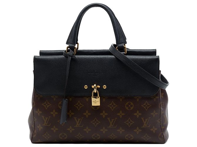Bolsa Satchel Louis Vuitton Monogram Venus Castanha Marrom