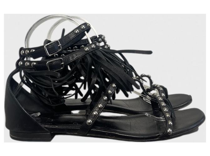 Autre Marque Sandali Saint Laurent neri T.37 Nero