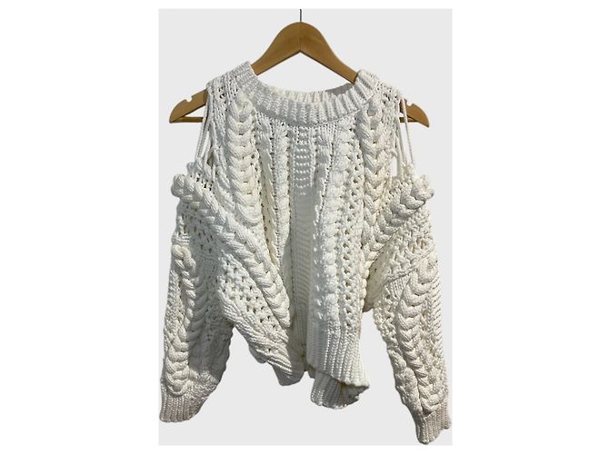 Pull en maille Iro Suave beige en coton