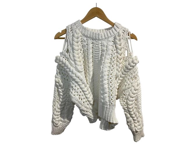 Pull en maille Iro Suave beige en coton