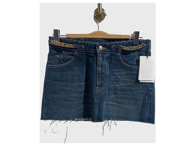 Céline Falda Celine de jeans T.29 Azul