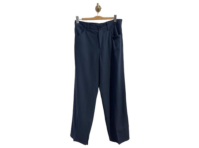 Calças Jil Sander azul marinho T.36