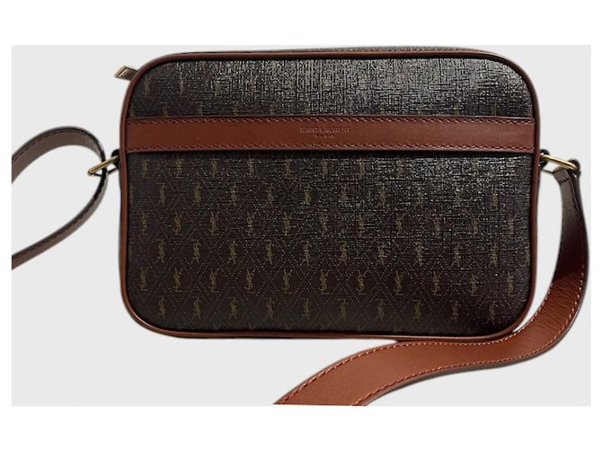 Autre Marque Bolsa Saint Laurent toile monogram Marrom
