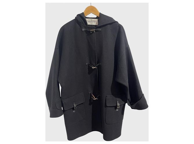 Valentino Garavani Valentino Mantel schwarz T.S