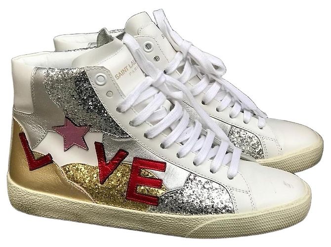 Autre Marque Baskets Saint Laurent T.35,5 White